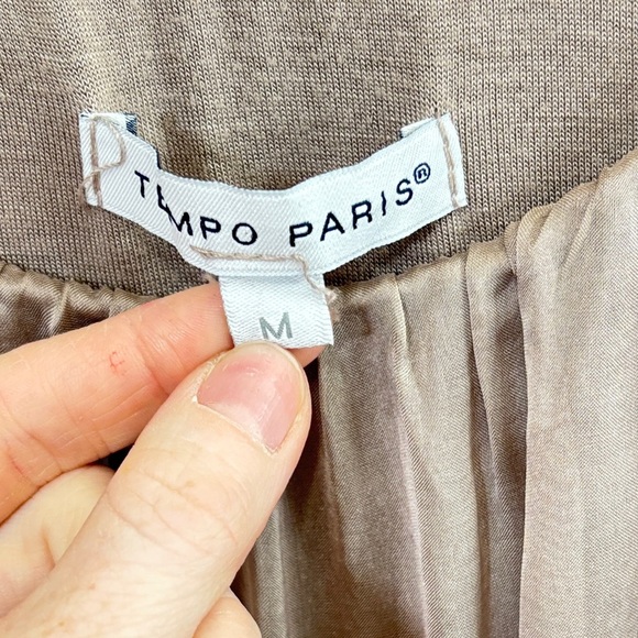 Tempo Paris Brown Boxy Blouse Relaxed Style - Picture 3 of 4